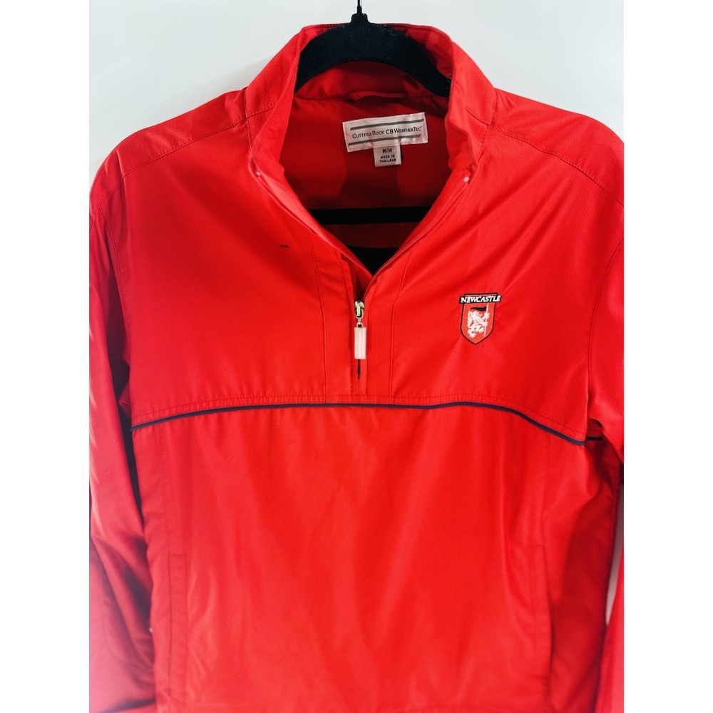 Vintage New Castle United Football Track Jacket Mens Medium Red Cutter & Buck